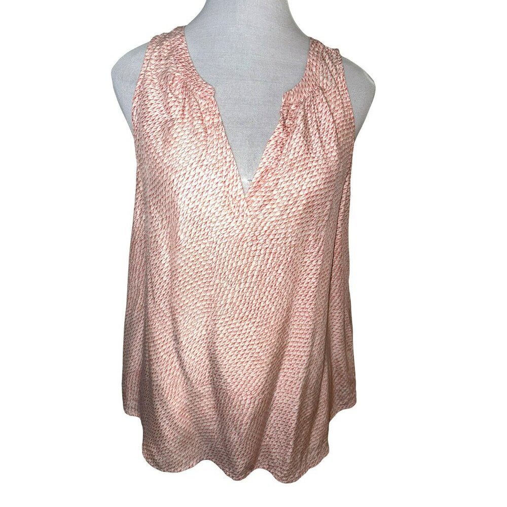 Joie 100% Silk Sleeveless V-Neck Blouse Tank Top Size Medium